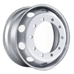 RODA ACO DISCO 7,50 x 22,5 SEM CAMARA 10 FUROS RETO PNEU 275